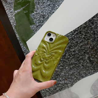 Auramma Collections Avant Basic Glossy Matte Plain Color Silver Green Yellow Cream Light Gray Purple Pink 3D Groovy Style Butterfly Soft TPU Case iPhone 15 14 13 12 11 Pro Max