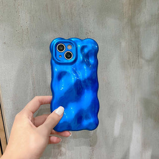 Auramma Collections Avant Basic Bright Bold Glossy Red Wine Fuchsia Klein Blue Dark Purple 3D Bubbles Soft TPU Case iPhone 17 16 15 14 13 12 11 Pro Max Plus 16e Air