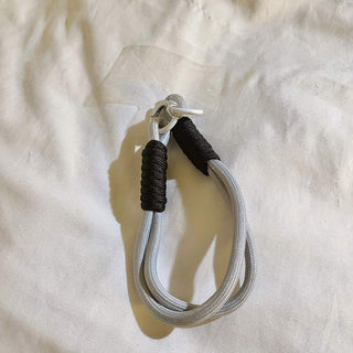 Auramma Collections Avant Basic Earth Tone White Gray Latte Caramel Brown Green Black Double Rope Braid Wrist Phone Lanyard Charm