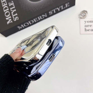 Auramma Collections Avant Basic Glossy Metallic Black Silver Blue Purple Pink 3D Meteorite Style Soft TPU Case iPhone 17 16 15 14 13 12 11 Pro Max Plus Air