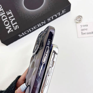 Auramma Collections Avant Basic Glossy Metallic Black Silver Blue Purple Pink 3D Meteorite Style Soft TPU Case iPhone 17 16 15 14 13 12 11 Pro Max Plus Air