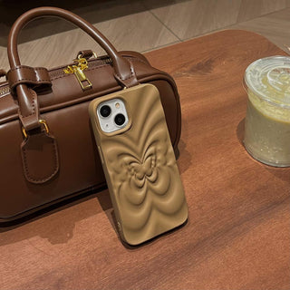 Auramma Collections Avant Basic Aesthetic Matte 3D Butterfly Brown White Khaki Dusty Pink Black Soft TPU Case iPhone 14 13 12 11 Pro Max