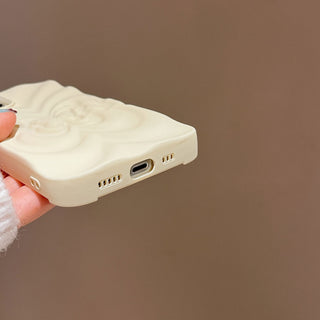 Auramma Collections Avant Basic Aesthetic Matte 3D Butterfly Brown White Khaki Dusty Pink Black Soft TPU Case iPhone 14 13 12 11 Pro Max