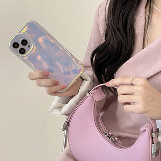Auramma Collections Avant Basic Matte Radiant Laser Iridescent Fairy Colors 3D Meteorite Style Soft TPU Case iPhone 16 15 14 13 12 11 Pro Max
