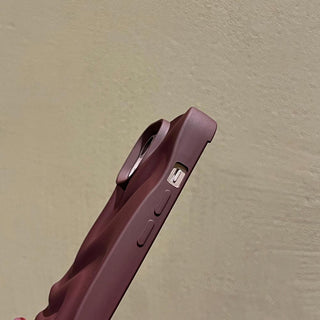 Auramma Collections Avant Basic Minimalist Aesthetic White Dusty Pink Purple Green Blue Matte Finish 3D Ripples Style Soft TPU iPhone 17 16 15 14 13 12 11 Pro Max Case