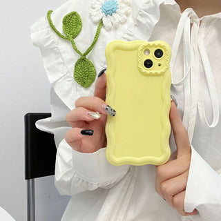 Auramma Collections Avant Basic Minimalist Aesthetic Matte Wavy Edge Pastel Off White Black Green Yellow Coffee Baby Blue Pink Light Dark Purple Fuchsia Soft TPU Case iPhone 14 13 12 Pro Max