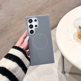 Auramma Collections Avant Basic Soft Aesthetic Dreamy Frosted Plain Mint Dusty Pink Yellow Gray White MagSafe Soft TPU Samsung Galaxy Case S25 S24 S23 Ultra FE Plus