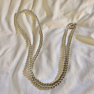 Auramma Collections Avant Basic Soft Girly Princess Core Aesthetic Black White Pearl Clear Silver Bead Crossbody Phone Lanyard