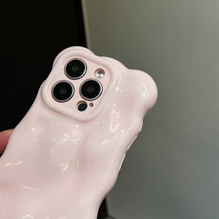 Auramma Collections Avant Basic Soft Light Pink Color Pastel 3D Bubbles Soft TPU Case iPhone 17 16 15 14 13 12 11 Pro Max Plus Air