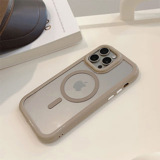 Auramma Collections Avant Basic Soft Minimalist Pastel Purple Green Pink Brown White Black Fuchsia Frame Bumper MagSafe Soft TPU Case iPhone 16 15 14 13 12 Pro Max Plus