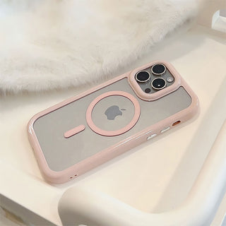 Auramma Collections Avant Basic Soft Minimalist Pastel Purple Green Pink Brown White Black Fuchsia Frame Bumper MagSafe Soft TPU Case iPhone 16 15 14 13 12 Pro Max Plus