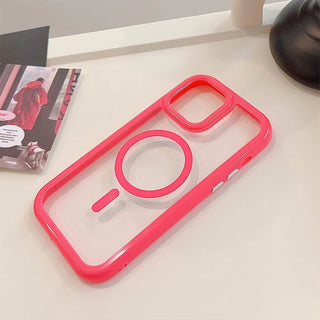 Auramma Collections Avant Basic Soft Minimalist Pastel Purple Green Pink Brown White Black Fuchsia Frame Bumper MagSafe Soft TPU Case iPhone 16 15 14 13 12 Pro Max Plus
