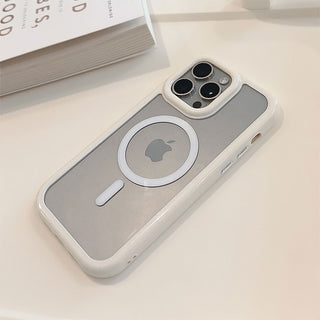 Auramma Collections Avant Basic Soft Minimalist Pastel Purple Green Pink Brown White Black Fuchsia Frame Bumper MagSafe Soft TPU Case iPhone 16 15 14 13 12 Pro Max Plus