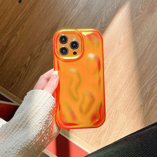 Auramma Collections Avant Basic Minimalist Aesthetic Summer Color Neon Bright Purple Green Orange Meteorite Style Soft TPU Case iPhone 16 15 14 13 12 11 Pro Max