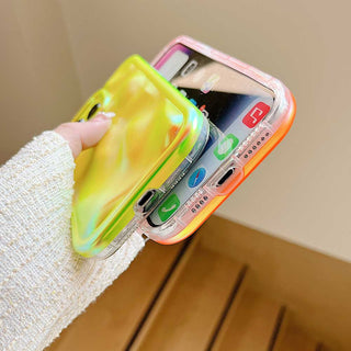 Auramma Collections Avant Basic Minimalist Aesthetic Summer Color Neon Bright Purple Green Orange Meteorite Style Soft TPU Case iPhone 16 15 14 13 12 11 Pro Max