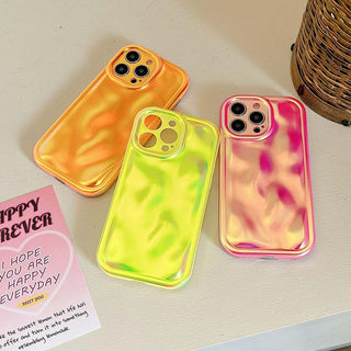 Auramma Collections Avant Basic Minimalist Aesthetic Summer Color Neon Bright Purple Green Orange Meteorite Style Soft TPU Case iPhone 16 15 14 13 12 11 Pro Max