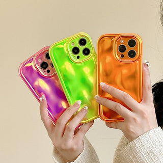 Auramma Collections Avant Basic Minimalist Aesthetic Summer Color Neon Bright Purple Green Orange Meteorite Style Soft TPU Case iPhone 16 15 14 13 12 11 Pro Max