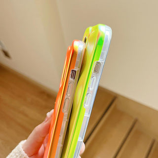 Auramma Collections Avant Basic Minimalist Aesthetic Summer Color Neon Bright Purple Green Orange Meteorite Style Soft TPU Case iPhone 16 15 14 13 12 11 Pro Max