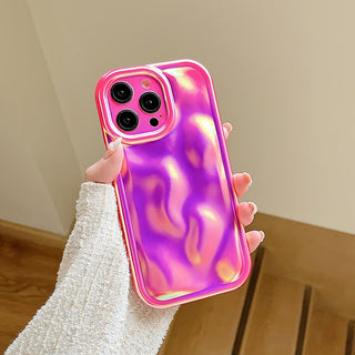 Auramma Collections Avant Basic Minimalist Aesthetic Summer Color Neon Bright Purple Green Orange Meteorite Style Soft TPU Case iPhone 16 15 14 13 12 11 Pro Max