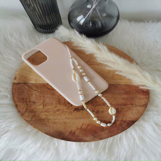 Auramma Collections Funky Kawaii Boho Shell Forever Happy Star Pearl Bead String Phone Charm