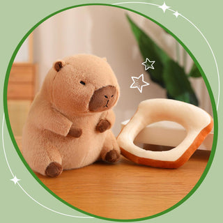 Auramma Collections Kawaii Cute Capybara Dress Up Dinasaur Bunny Unicorn Toast Avocado Bubble Tea Fluffy Soft Plushie Toy Gift Throw Pillow