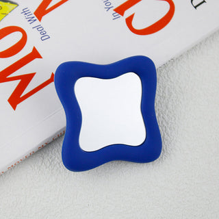 Auramma Collections Avant Basic Funky Inner Wavy Bold Color Hot Baby Pink Black Matcha Greyish Green Wine Red Lavender Purple Cream Frame Mirror Pull Out Phone Grip