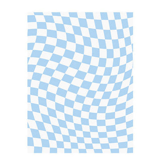 Auramma Collections Avant Basic Funky Popular Wavy Distorted Purple Pink Beige Blue Orange Green White Checkered Checkerboard Design Beside Living Area Rug