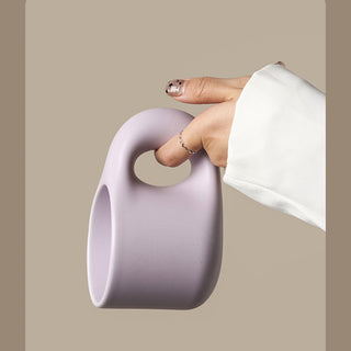 Auramma Collections Avant Basic Plain Matte Color Round Chubby Mug Plate Set