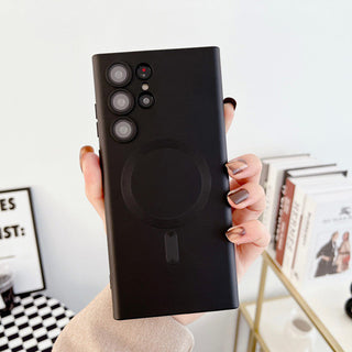 Auramma Collections Avant Basic Plain White Black Dark Brown Green Magsafe Soft TPU Case Samsung Galaxy S23 S22 S21 Ultra Plus