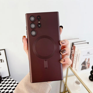 Auramma Collections Avant Basic Plain White Black Dark Brown Green Magsafe Soft TPU Case Samsung Galaxy S23 S22 S21 Ultra Plus