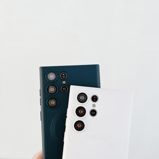 Auramma Collections Avant Basic Plain White Black Dark Brown Green Magsafe Soft TPU Case Samsung Galaxy S23 S22 S21 Ultra Plus