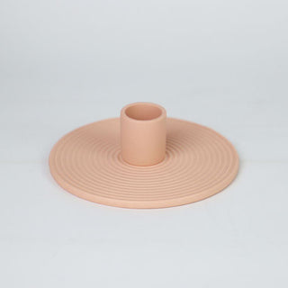 Auramma Collections Avant Basic Simple Modern Pastel Grey White Blue Pink Nude Ring Candle Holder