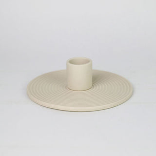 Auramma Collections Avant Basic Simple Modern Pastel Grey White Blue Pink Nude Ring Candle Holder