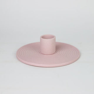 Auramma Collections Avant Basic Simple Modern Pastel Grey White Blue Pink Nude Ring Candle Holder