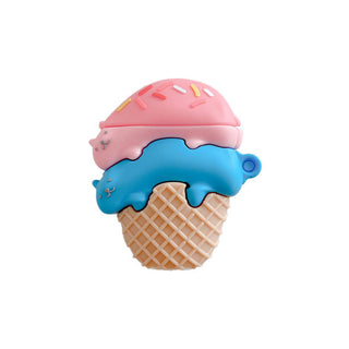 Auramma Collections Creative 3D Cotton Candy Ice Cream AirPods 1 2 Pro Case