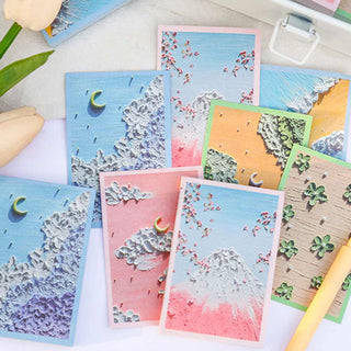 Auramma Collections Beautiful 3D Visual Effects Nature Scenery Note Pads