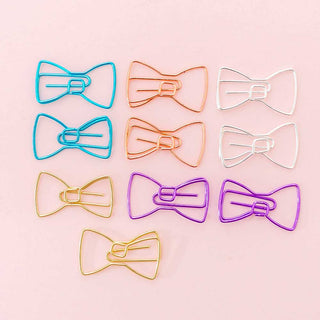 Auramma Collections Color Coated Heart Cactus Camera Diamond Bow Ice Cream Letter Planet Paper Clip