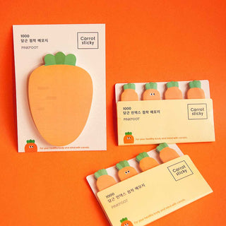 Auramma Collections Cute Peeping Carrot Sticky Index Label