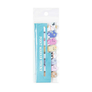 Auamma Collections Cute Funny Tilting Head Cat Face Sticky Index Labels