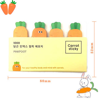 Auramma Collections Cute Peeping Carrot Sticky Index Label