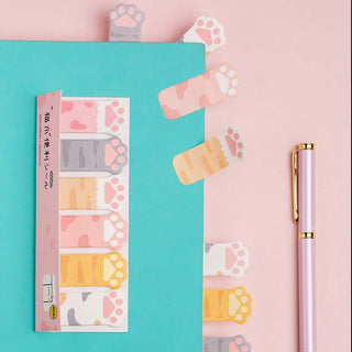 Auramma Collections Cute Colorful Cat Paw Sticky Index Labels