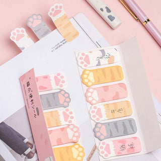 Auramma Collections Cute Colorful Cat Paw Sticky Index Labels