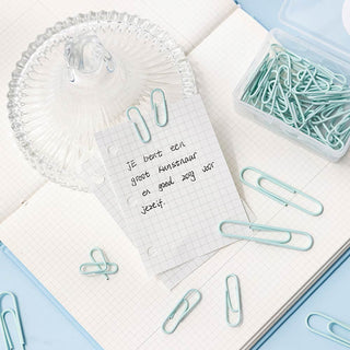 Auramma Collections Cute Dreamy Pastel Green Purple Pink Big Small Paperclips