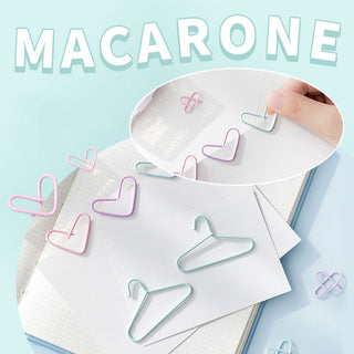 Auramma Collections Cute Dreamy Pastel Green Purple Pink Big Small Paperclips