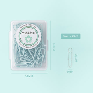 Auramma Collections Cute Dreamy Pastel Green Purple Pink Big Small Paperclips