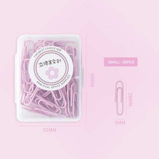 Auramma Collections Cute Dreamy Pastel Green Purple Pink Big Small Paperclips