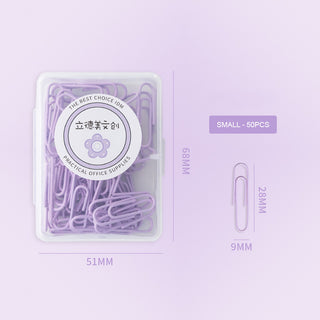 Auramma Collections Cute Dreamy Pastel Green Purple Pink Big Small Paperclips