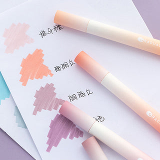 Auramma Collections Pastel Color Gradient Eye Soothing Blue Orange Pink Purple Highlighter Set