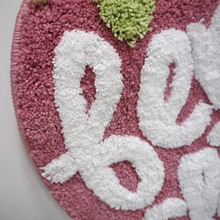 Auramma Collections Funky Kawaii Strawberry Shaped Berry Clean Bath Mat