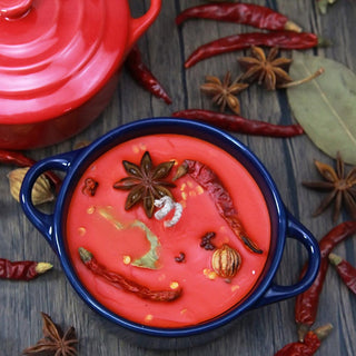Auramma Collections Funky Kawaii Creative Blue Spicy Hotpot Scented Candle